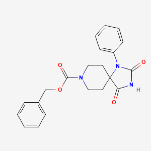 Benzyl 2,4-dioxo-1-phenyl-1,3,8-triazaspiro[4.5]decane-8-carboxylate