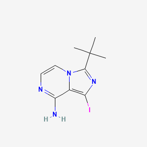 3-(Tert-butyl)-1-iodoimidazo[1,5-a]pyrazin-8-amine