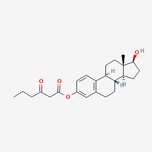 molecular formula C24H32O4 B13743956 Estra-1,3,5(10)-triene-3,17beta-diol mono(3-oxohexanoate) CAS No. 26545-90-4