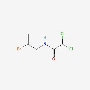 molecular formula C5H6BrCl2NO B13744033 N-(2-Bromoallyl)-2,2-dichloroacetamide CAS No. 102585-33-1