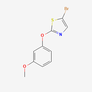 molecular formula C10H8BrNO2S B1374414 5-Bromo-2-(3-methoxyphenoxy)-1,3-thiazole CAS No. 1384191-70-1