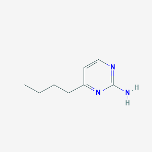 molecular formula C8H13N3 B1374423 4-丁基嘧啶-2-胺 CAS No. 30537-99-6