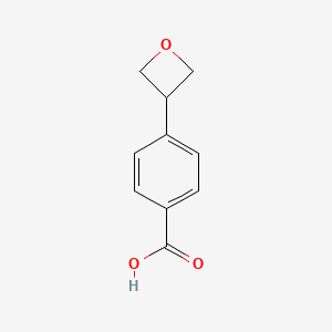 molecular formula C10H10O3 B1374424 4-(Oxetan-3-YL)benzoic acid CAS No. 1554650-83-7
