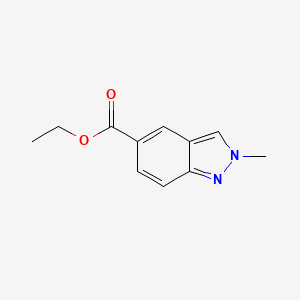 molecular formula C11H12N2O2 B1374432 Ethyl 2-methyl-2H-indazole-5-carboxylate CAS No. 1334405-45-6