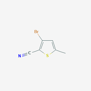 molecular formula C6H4BrNS B1374436 3-Bromo-5-methylthiophene-2-carbonitrile CAS No. 651034-29-6