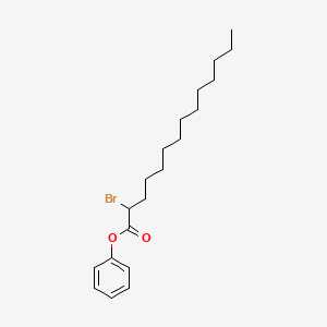molecular formula C20H31BrO2 B13744366 Phenyl 2-bromotetradecanoate CAS No. 304016-67-9