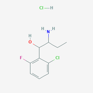 2-Amino-1-(2-chloro-6-fluorophenyl)butan-1-ol hydrochloride
