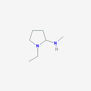 molecular formula C7H16N2 B13744531 1-ethyl-N-methylpyrrolidin-2-amine 