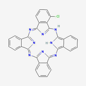 molecular formula C32H17ClN8 B13744567 Chloro-29H,31H-phthalocyanine CAS No. 80935-96-2