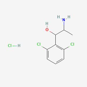 molecular formula C9H12Cl3NO B1374457 2-Amino-1-(2,6-dichlorophenyl)propan-1-ol hydrochloride CAS No. 1354951-31-7