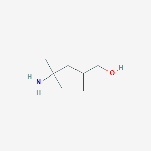 molecular formula C7H17NO B1374458 4-Amino-2,4-dimethylpentan-1-ol CAS No. 1354952-45-6