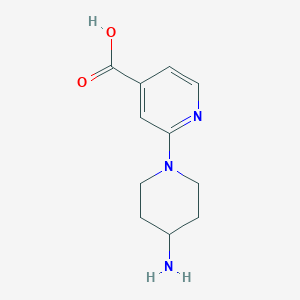 molecular formula C11H15N3O2 B1374459 2-(4-aminopiperidin-1-yl)isonicotinic acid CAS No. 1247650-36-7