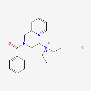 molecular formula C19H26ClN3O B13744659 N-(2-Diethylaminoethyl)-N-(2-pyridylmethyl)benzamide hydrochloride CAS No. 100243-32-1