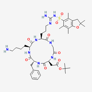 molecular formula C44H65N9O10S B13744675 Protected cyclic RGDfK(NH2) 