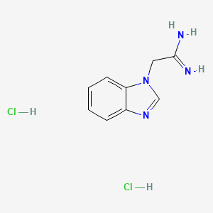 2-(1H-1,3-benzodiazol-1-yl)ethanimidamide dihydrochloride
