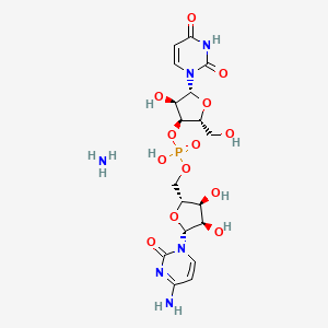molecular formula C18H27N6O13P B13744798 rUrd-P-rCyd.NH3 