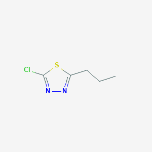 molecular formula C5H7ClN2S B1374481 2-Chloro-5-propyl-1,3,4-thiadiazole CAS No. 116035-47-3