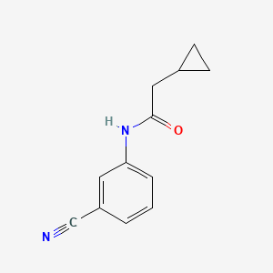 molecular formula C12H12N2O B1374484 N-(3-cyanophenyl)-2-cyclopropylacetamide CAS No. 1250400-07-7