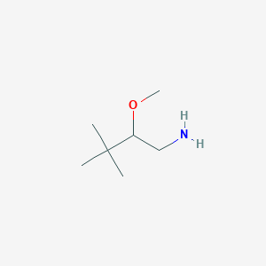 molecular formula C7H17NO B1374488 2-Methoxy-3,3-dimethylbutan-1-amine CAS No. 1250143-83-9