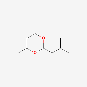 molecular formula C9H18O2 B13744914 2-Isobutyl-4-methyl-1,3-dioxane CAS No. 3080-75-9