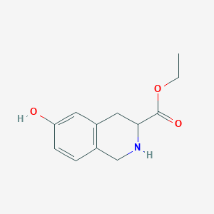 molecular formula C12H15NO3 B137450 Ethyl 6-Hydroxy-1,2,3,4-tetrahydroisoquinoline-3-carboxylate CAS No. 134388-85-5