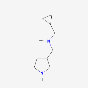 molecular formula C10H20N2 B1374500 (Cyclopropylmethyl)(methyl)(pyrrolidin-3-ylmethyl)amine CAS No. 1249622-45-4