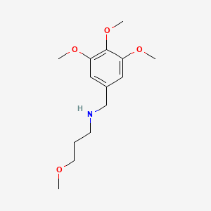 molecular formula C14H23NO4 B13745031 N-(3-Methoxypropyl)-3,4,5-trimethoxybenzylamine CAS No. 34274-04-9