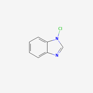 molecular formula C7H5ClN2 B13745059 1-Chloro-1H-benzimidazole CAS No. 348619-94-3