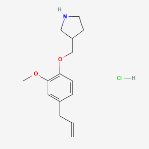 4-Allyl-2-methoxyphenyl 3-pyrrolidinylmethyl-ether hydrochloride