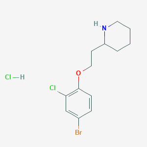 2-[2-(4-Bromo-2-chlorophenoxy)ethyl]piperidine hydrochloride