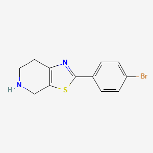 B1374517 2-(4-Bromo-phenyl)-4,5,6,7-tetrahydro-thiazolo[5,4-C]pyridine CAS No. 885279-61-8