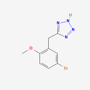 5-[(5-bromo-2-methoxyphenyl)methyl]-1H-1,2,3,4-tetrazole