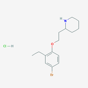 4-Bromo-2-ethylphenyl 2-(2-piperidinyl)ethyl ether hydrochloride