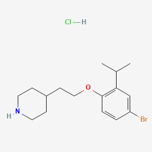 4-[2-(4-Bromo-2-isopropylphenoxy)ethyl]piperidine hydrochloride