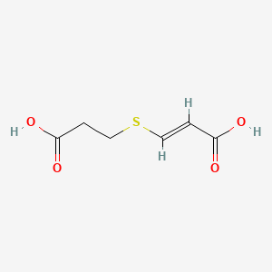 molecular formula C6H8O4S B13745258 3-((2-Carboxyethyl)thio)acrylic acid CAS No. 41108-53-6