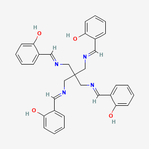molecular formula C33H32N4O4 B13745269 Tetrakis(salicylideneaminoethyl)methane CAS No. 3221-64-5