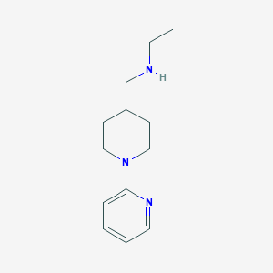 molecular formula C13H21N3 B1374531 Ethyl({[1-(pyridin-2-yl)piperidin-4-yl]methyl})amine CAS No. 1354961-36-6