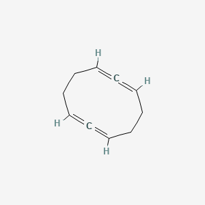 molecular formula C10H12 B13745382 1,2,6,7-Cyclodecatetraene CAS No. 30154-99-5