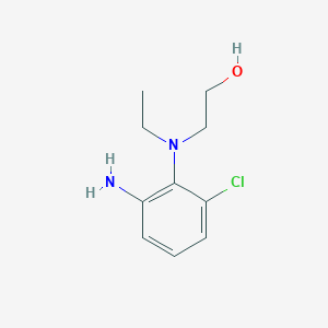 molecular formula C10H15ClN2O B1374544 2-(2-Amino-6-chloroethylanilino)-1-ethanol CAS No. 1178691-25-2