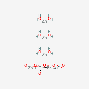 molecular formula C2H12O12Zn5 B13745515 Zinc hydroxide carbonate 