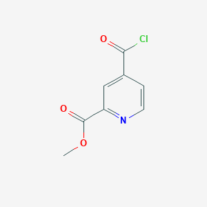molecular formula C8H6ClNO3 B137456 Methyl 4-(chlorocarbonyl)pyridine-2-carboxylate CAS No. 135054-67-0