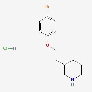 3-[2-(4-Bromophenoxy)ethyl]piperidine hydrochloride
