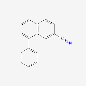 molecular formula C17H11N B13745652 8-Phenylnaphthalene-2-carbonitrile CAS No. 27331-42-6