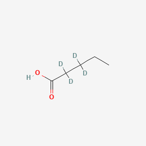 molecular formula C5H10O2 B13745677 Pentanoic-2,2,3,3-d4 acid 