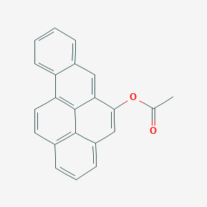 molecular formula C22H14O2 B13745679 Benzo(a)pyren-5-ol, acetate CAS No. 24027-82-5