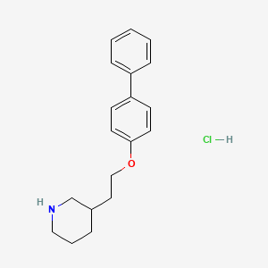 3-[2-([1,1'-Biphenyl]-4-yloxy)ethyl]piperidine hydrochloride