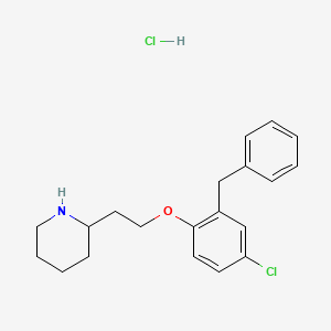 2-[2-(2-Benzyl-4-chlorophenoxy)ethyl]piperidine hydrochloride