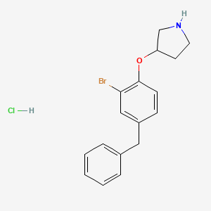 3-(4-Benzyl-2-bromophenoxy)pyrrolidine hydrochloride