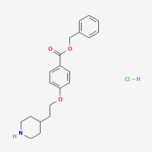 Benzyl 4-[2-(4-piperidinyl)ethoxy]benzoate hydrochloride