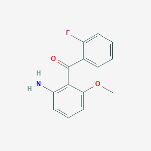 (2-Amino-6-methoxyphenyl)(2-fluorophenyl)methanone